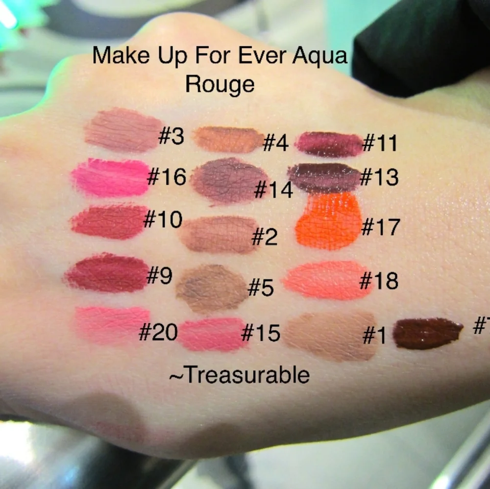 #10 MUFE DISCONTINUED Aqua Rouge Liquid Lipcolor NWOBOX